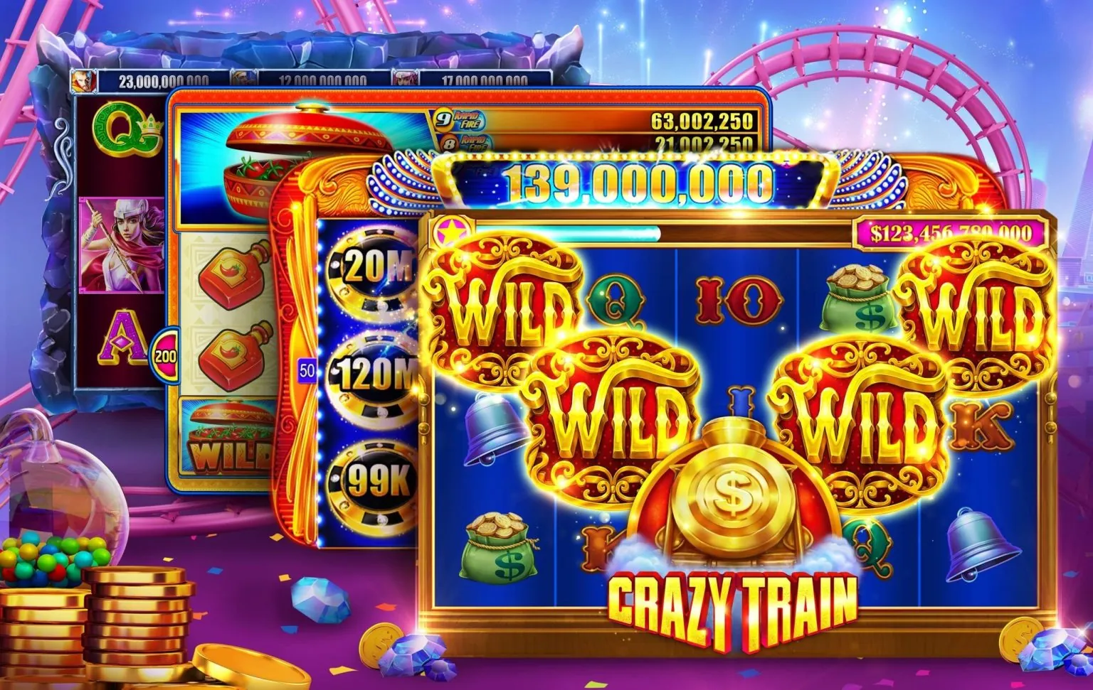 Biểu tượng jackpot lũy tiến lớn với số tiền thưởng khổng lồ